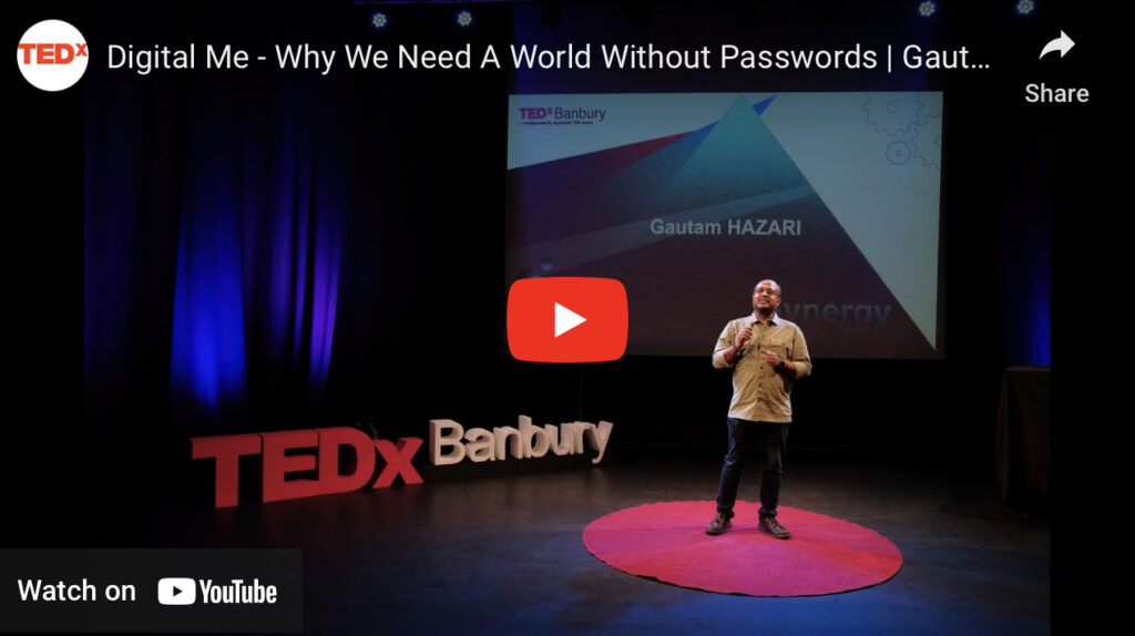 Passwords Gautam Hazari TEDx Talk Digital Me
